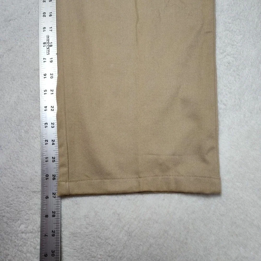 Vintage Polo Ralph Lauren Pants Mens 30x28 Beige Chino Pleated Straight Classic